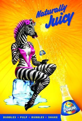 orangina 饮料广告 广告招贴--创意图库 #采集大赛#
